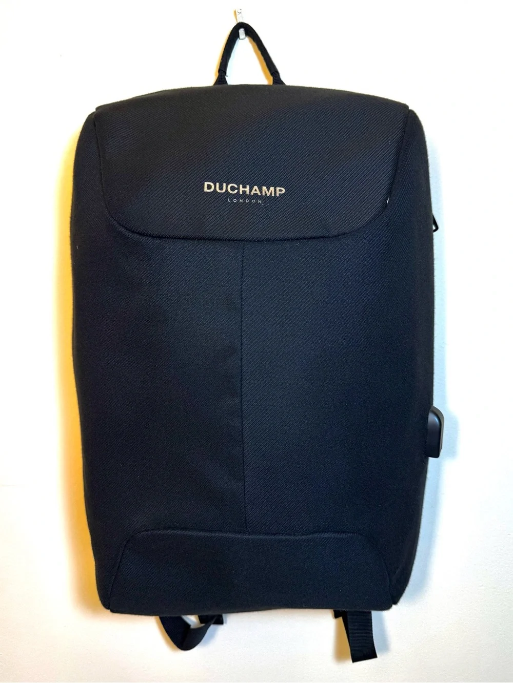 Anti-Theft Laptop Backpack Bookbag Duchamp BLACK Charging Port
